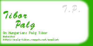 tibor palg business card